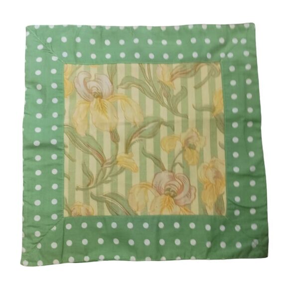 April Cornell Throw Pillow Cover Square Shabby Chic Cottagecore Garden Party Vtg - Picture 16 of 16